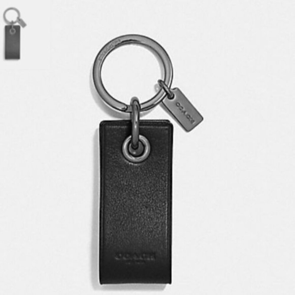 Coach F31012 Leather USB Key, Black
